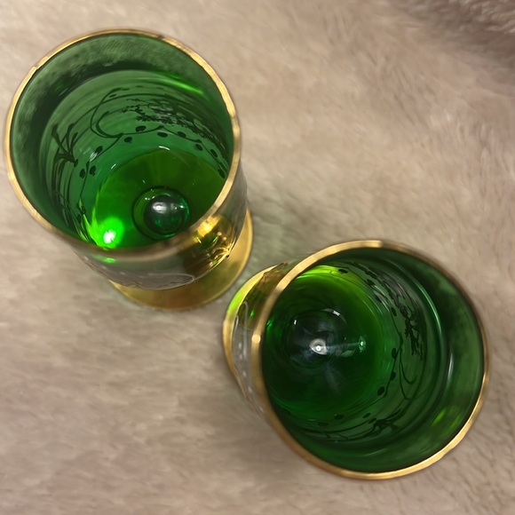 Vintage Victorian Bohemian Glass Cordials - Picture 8 of 9